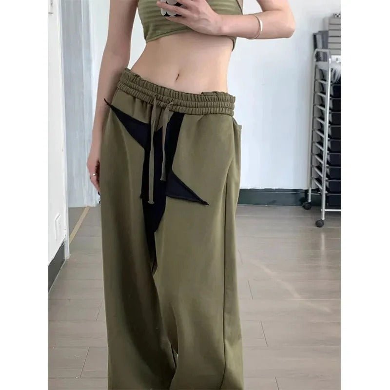 Damen Bequeme und lässige weite Jogginghose mit elastischem Bund und praktischen Taschen R&B
