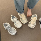 Damen sportive Sneakers mit atmungsaktiver Mesh-Oberfläche und weicher Dämpfung R&B