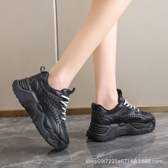 Damen Sportliche Chunky-Sneaker mit atmungsaktiver Oberflächenstruktur und stabiler Dämpfung R&B