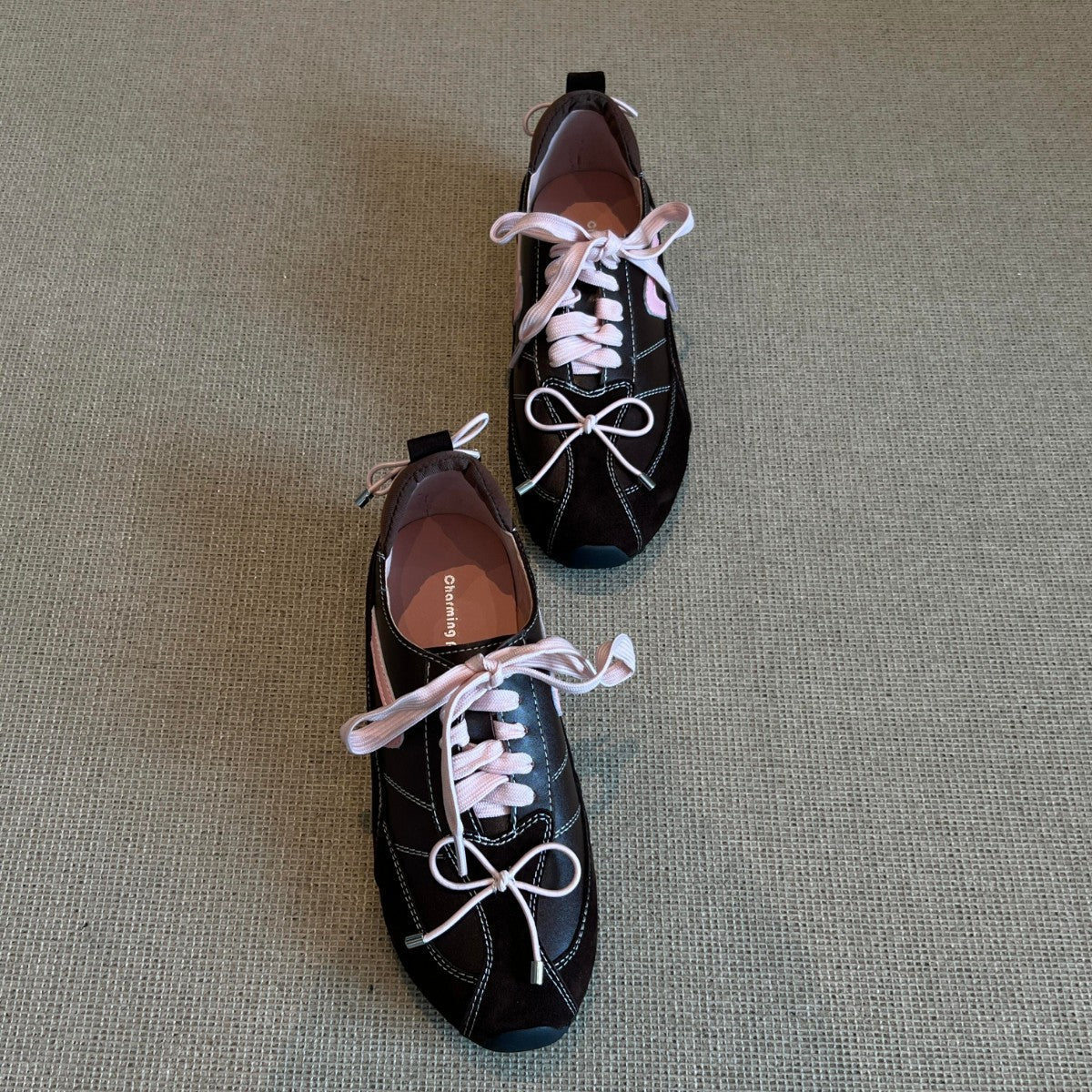 Damen modische Laufsohlen Sneaker mit innovativem Schnürsystem und atmungsaktiver Oberfläche R&B