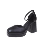 Damen Elegante Plateau-Pumps mit verstellbarem Riemchen R&B