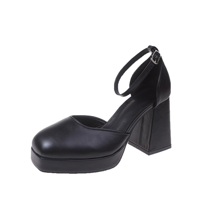 Damen Elegante Plateau-Pumps mit verstellbarem Riemchen R&B