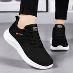 Damen Sportliche Sneakers mit atmungsaktivem Mesh-Obermaterial und dämpfender Laufsohle R&B