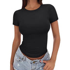 R&B | T-Shirt mit Rundhalsausschnitt