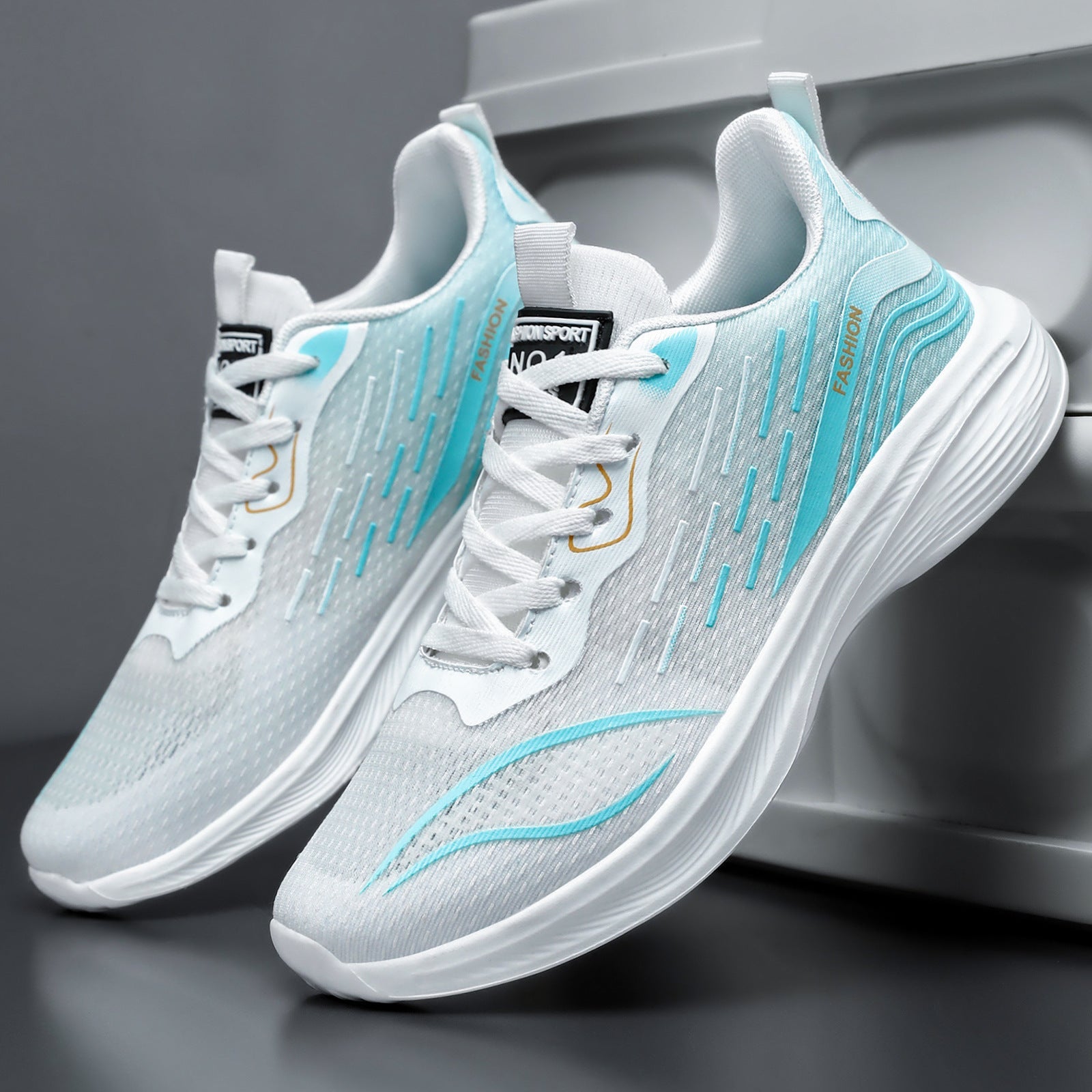 Damen Sportliche Sneakers mit atmungsaktiver Mesh-Oberfläche und dynamischem Dämpfungssystem