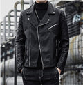 Herren Motorradjacke mit gesteppter Schulterpartie und praktischen Reißverschlusstaschen
