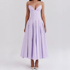 Damen Abendkleid mit taillierter Silhouette und A-linien Schnitt R&B