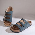 Damen Komfortable Riemensandalen mit verstellbaren Schnallen R&B