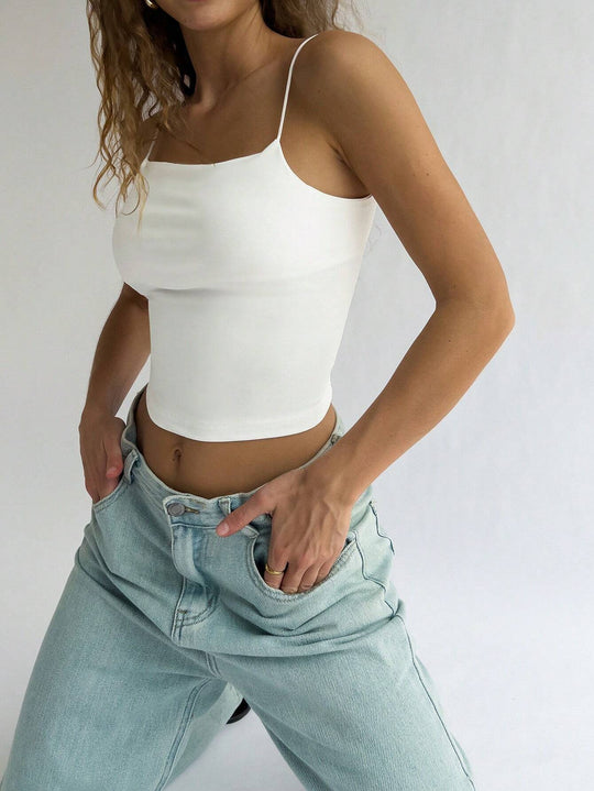 Damen ärmelloses Crop-Top R&B