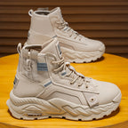 Damen Hohe Schnürstiefel mit trendigem Design und rutschfester Sohle R&B