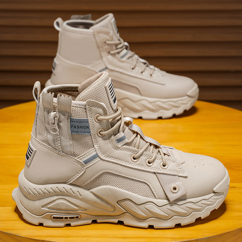 Damen Hohe Schnürstiefel mit trendigem Design und rutschfester Sohle R&B