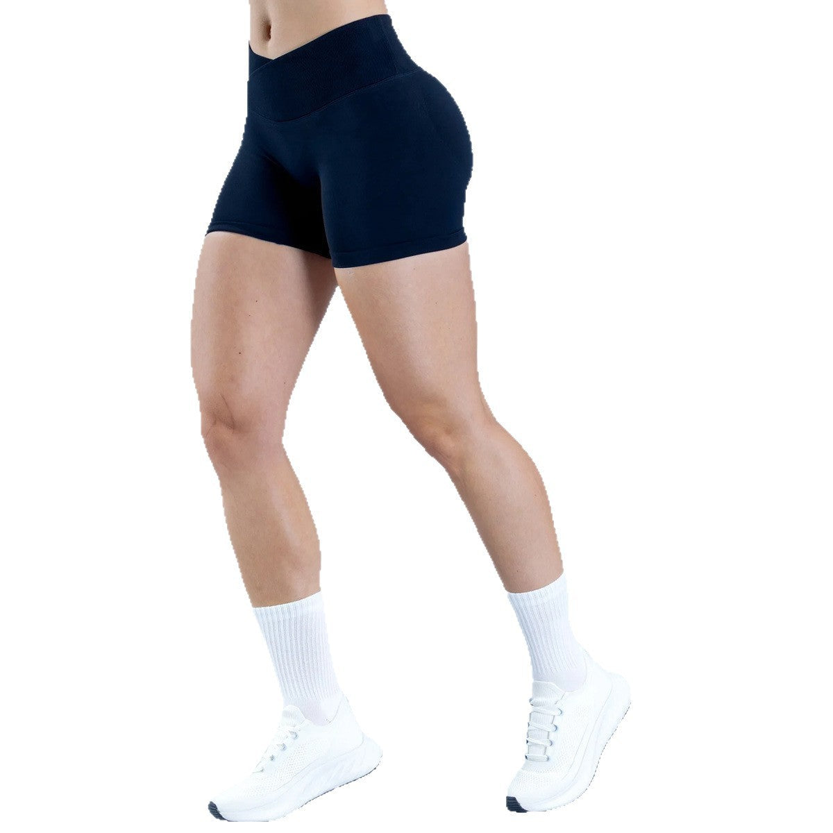 Damen Sportliche Shorts mit hohem Bund und figurformendem Schnitt R&B