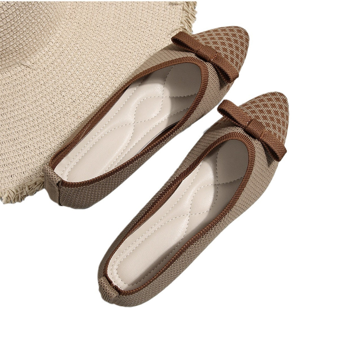Damen spitze Ballerinas mit dekorativem Schleifen-Detail R&B