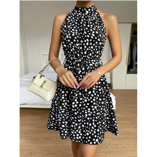 Damen Sommerkleid mit Rüschen und halben Ärmeln R&B