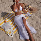 Damen Bikini mit elegantem Schnitt und modisch transparentem Rock R&B