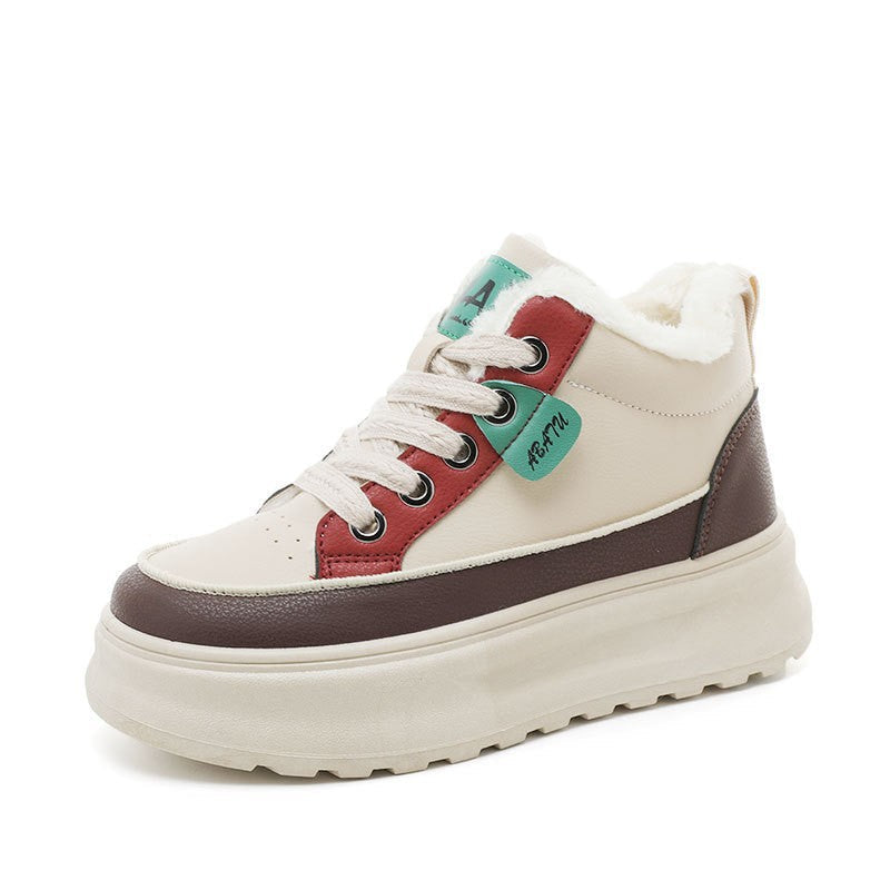 Damen High-Top Sneakers mit kuscheligem Innenfutter und rutschfester Sohle R&B