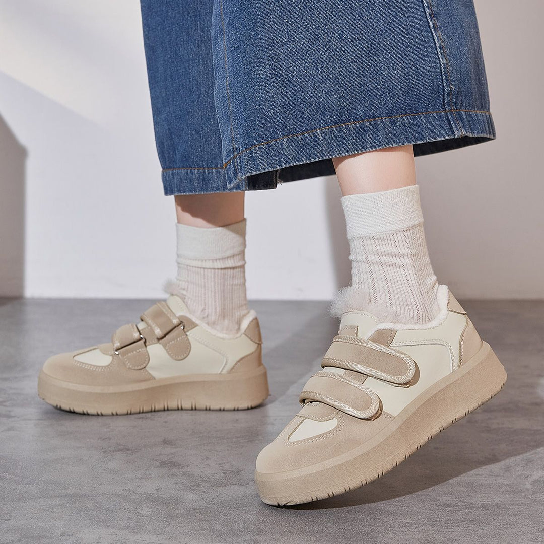 Damen Sportliche Sneaker mit praktischem Klettverschluss und weichem Futtermaterial R&B