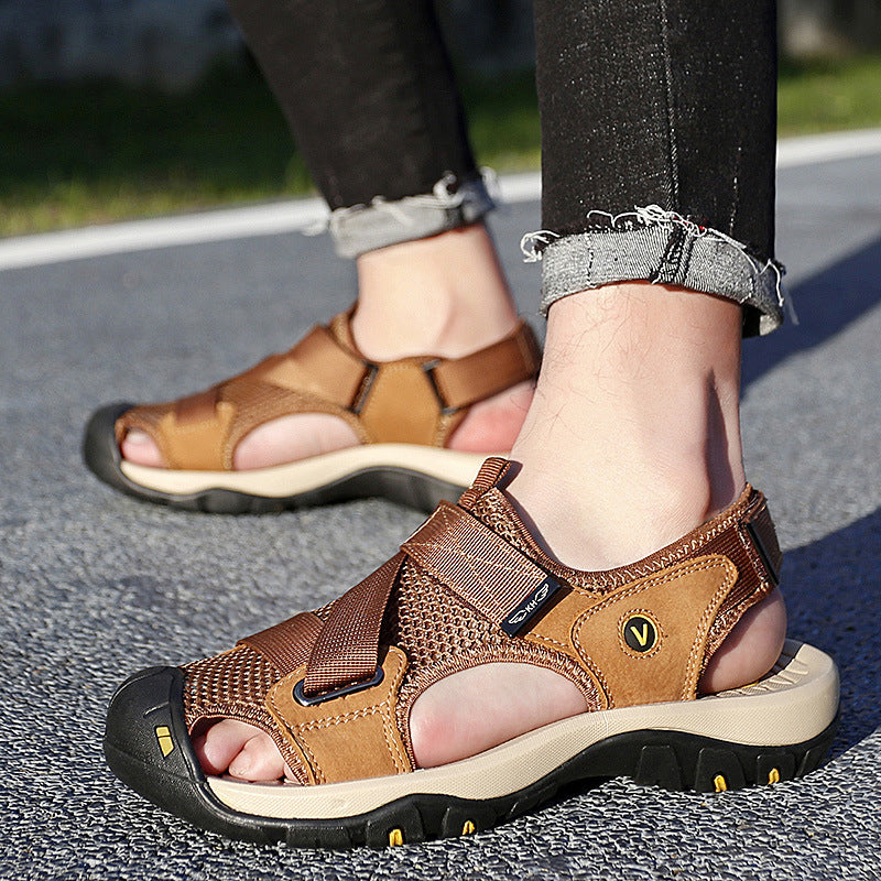 Herren Outdoor Sandalen mit rutschfester Sohle und verstellbarem Riemensystem R&B