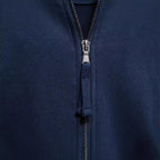 Herren nan sportive Baumwoll-Sweatjacke mit Stehkragen und Kängurutaschen R&B