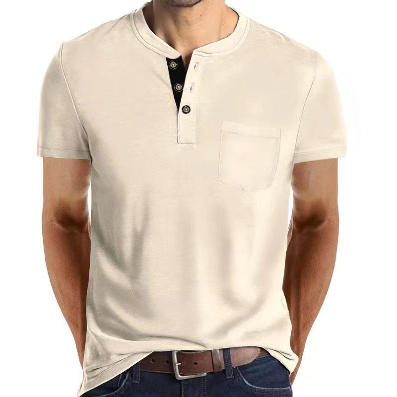 Herren Kurzarmpolohemd mit Knopfleiste und praktischer Brusttasche R&B