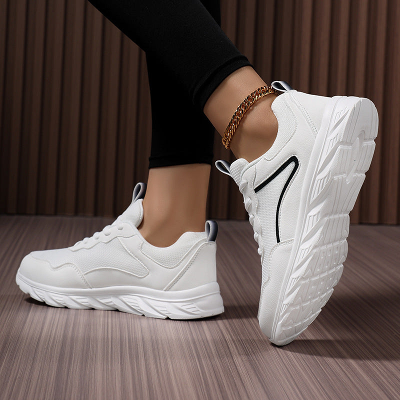 Damen Sportliche Sneakers mit atmungsaktiver Mesh-Oberfläche und stoßdämpfender Sohle R&B