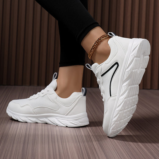 Damen Sportliche Sneakers mit atmungsaktiver Mesh-Oberfläche und stoßdämpfender Sohle R&B