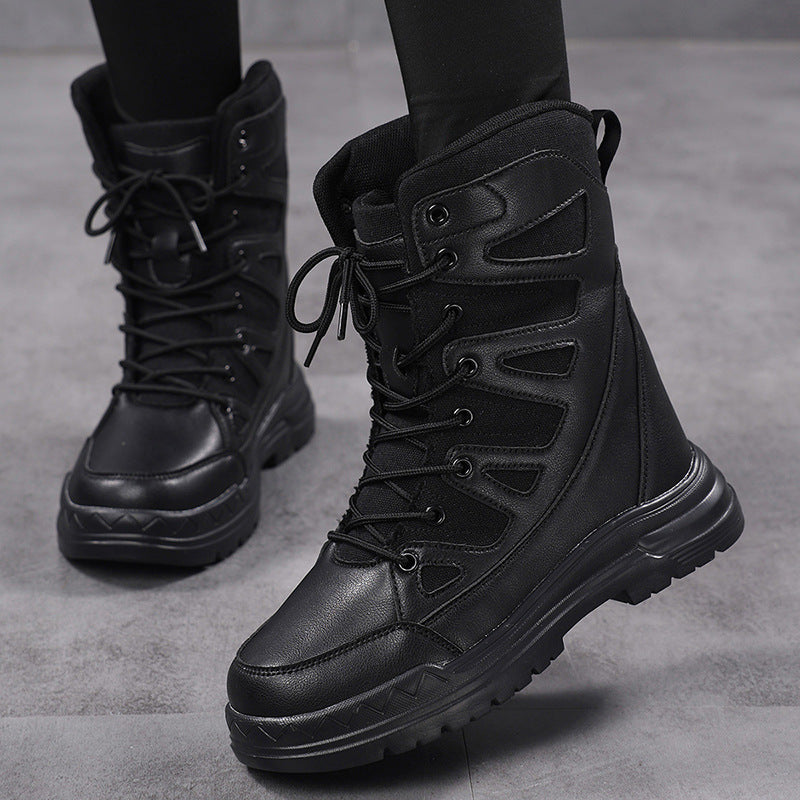 Damen Sportliche Winterstiefel mit hohem Schaft und rutschfester Sohle