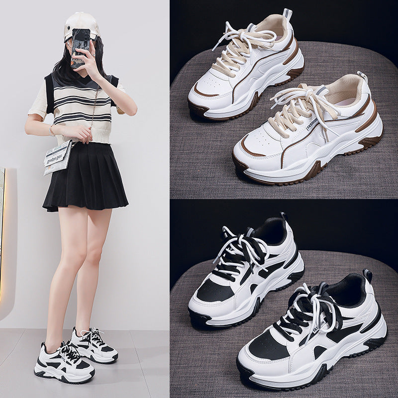 Damen Sportliche Chunky Sneakers mit hochwertiger Verarbeitung und rutschfester Sohle R&B