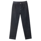 Damen Weite Jeans mit hohen Taschen und modernen Nähten