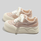 Damen Trendige Sneaker mit komfortabler Sohle und modischer Obermaterialkombination
