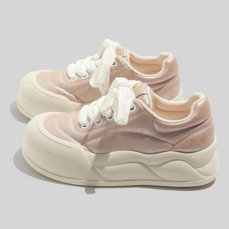 Damen Trendige Sneaker mit komfortabler Sohle und modischer Obermaterialkombination