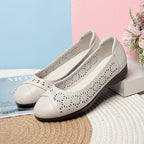 Damen Ballerinas mit atmungsaktivem Lochmuster und flexibler Sohle