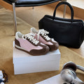 Damen sportive Sneakers mit retro-inspiriertem Design und atmungsaktiver Obermaterialstruktur