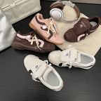 Damen Sportliche Sneakers mit praktischem Klettverschluss und eleganter Wildleder-Optik R&B