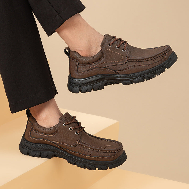 Herren Komfortable Lederschuhe mit rutschfester Sohle R&B
