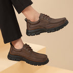 Herren Komfortable Lederschuhe mit rutschfester Sohle
