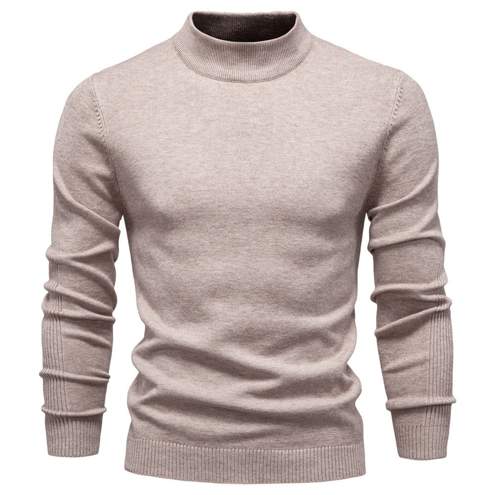 Herren Rollkragenpullover aus weichem Strickmaterial mit feiner Rippstruktur R&B
