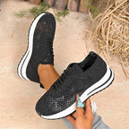 Damen Atmungsaktive Sneakers aus Netzmaterial R&B