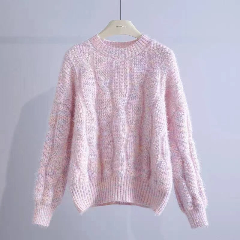 Damen Grobstrickpullover mit innovativem Wellenmuster R&B