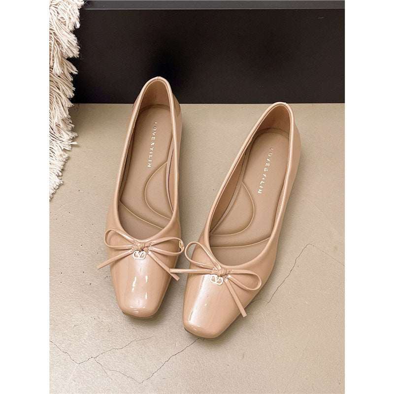 Damen Slingback Ballerinas mit niedlichem Schleifendetail R&B