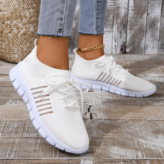 Damen Atmungsaktive Sneakers mit flexiblem Strickdesign R&B