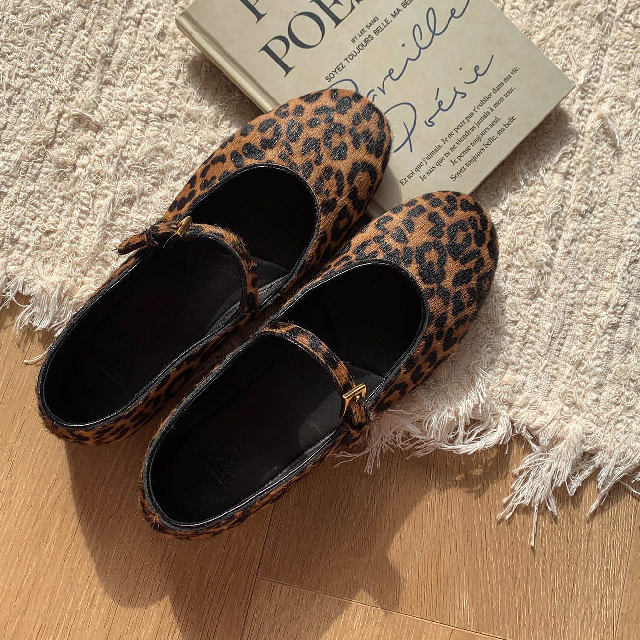 Damen Ballerinas mit tierischen Applikationen und komfortablem Innenfutter R&B