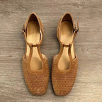 Damen Komfortable Ballerinas mit dekorativem Flechtmuster R&B