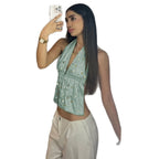 Damen Strandtop mit geschmackvollen Perlendetails R&B