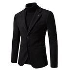 Herren Blazerjacke mit hohem Kragen