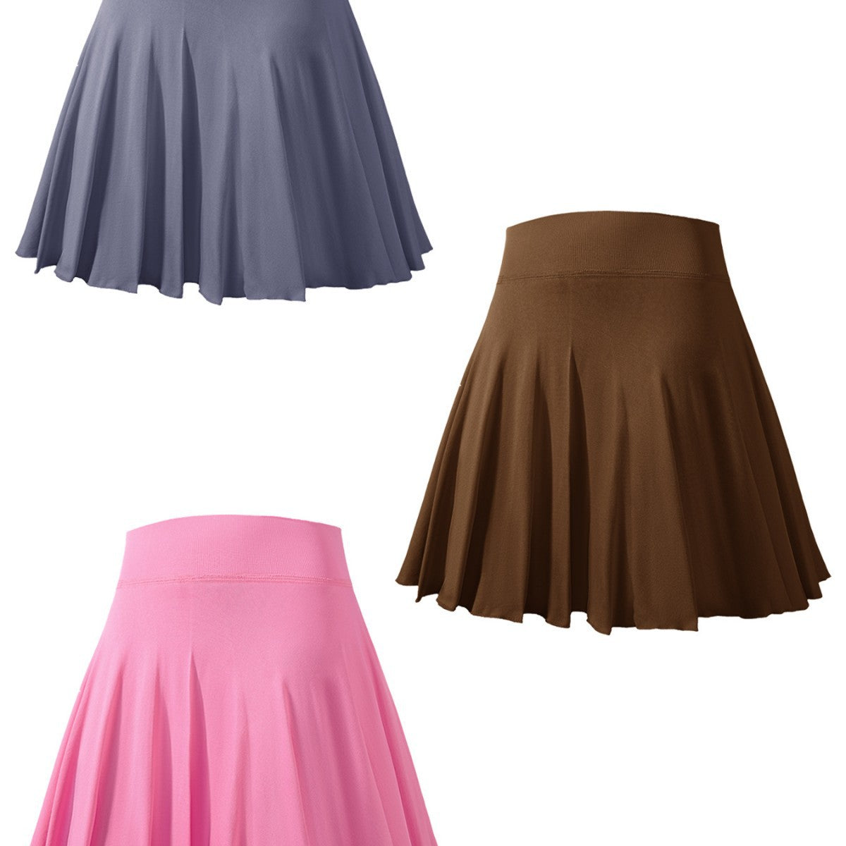 Damen Sportlicher Faltenrock R&B