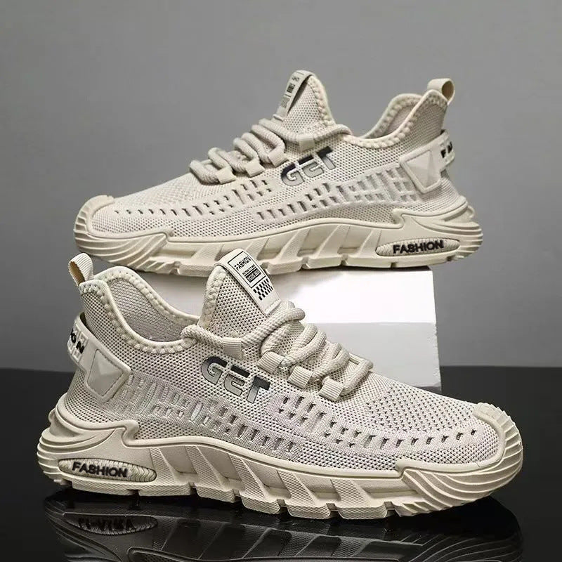 Damen Leichte Mesh-Sneaker mit dämpfender Laufsohle und modernem Design R&B