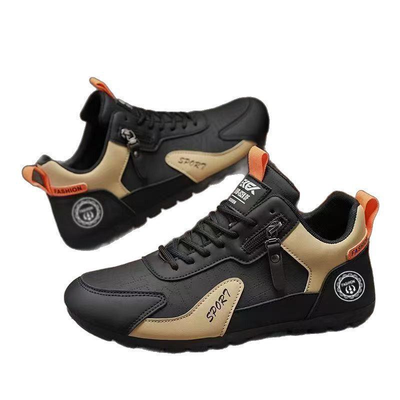 Damen modische und komfortable Sneaker mit praktischen Reißverschlüssen R&B