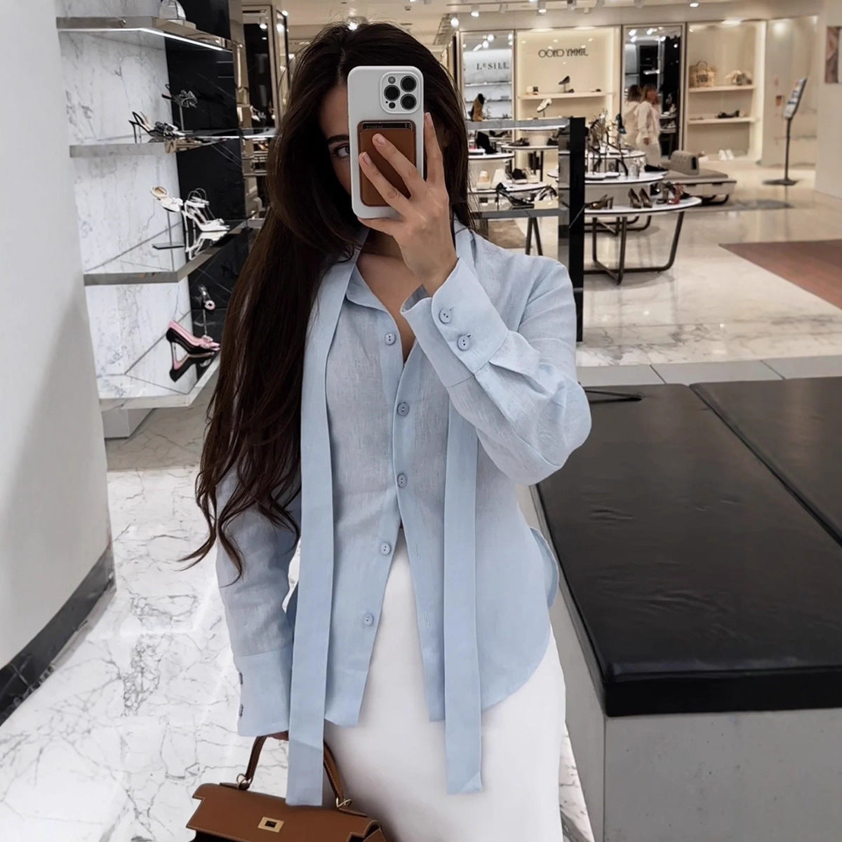 Damen elegante Bluse R&B