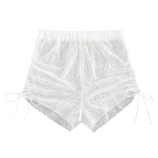 Damen Transparente Strandshorts R&B